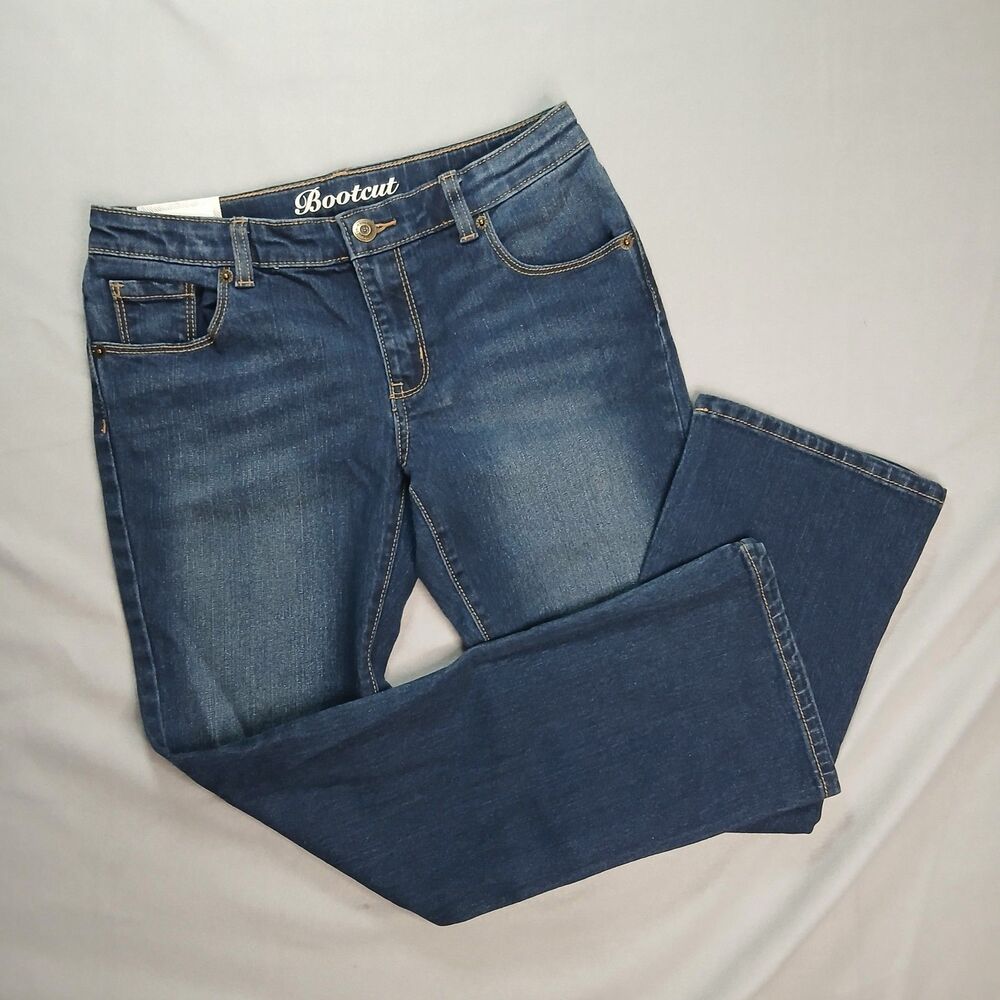 Crazy 8 Bootcut Jeans Adjustable Waist Denim Pants Stretch NWT New Girls 10 Plus